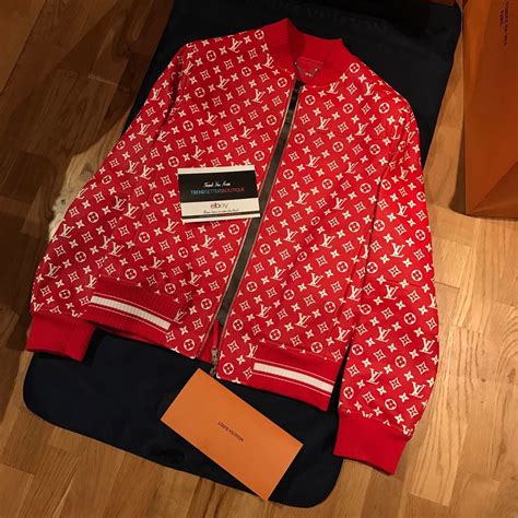 supreme louis vuitton bomber jacket replica|supreme louis vuitton tracksuit.